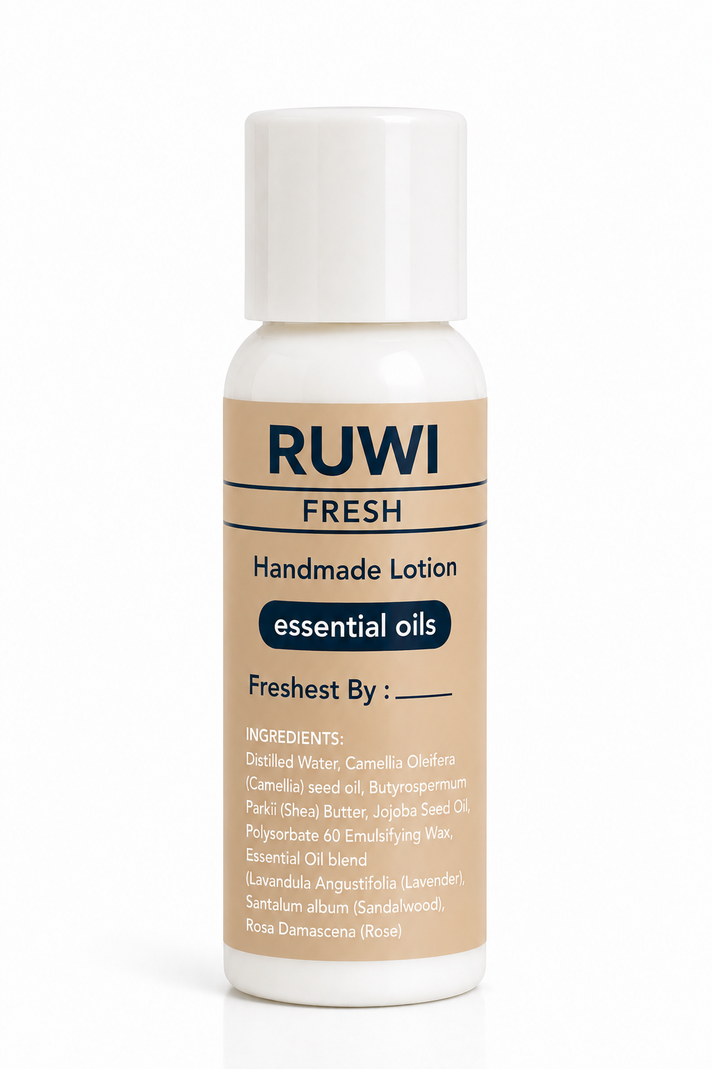With essential oils formula bottle