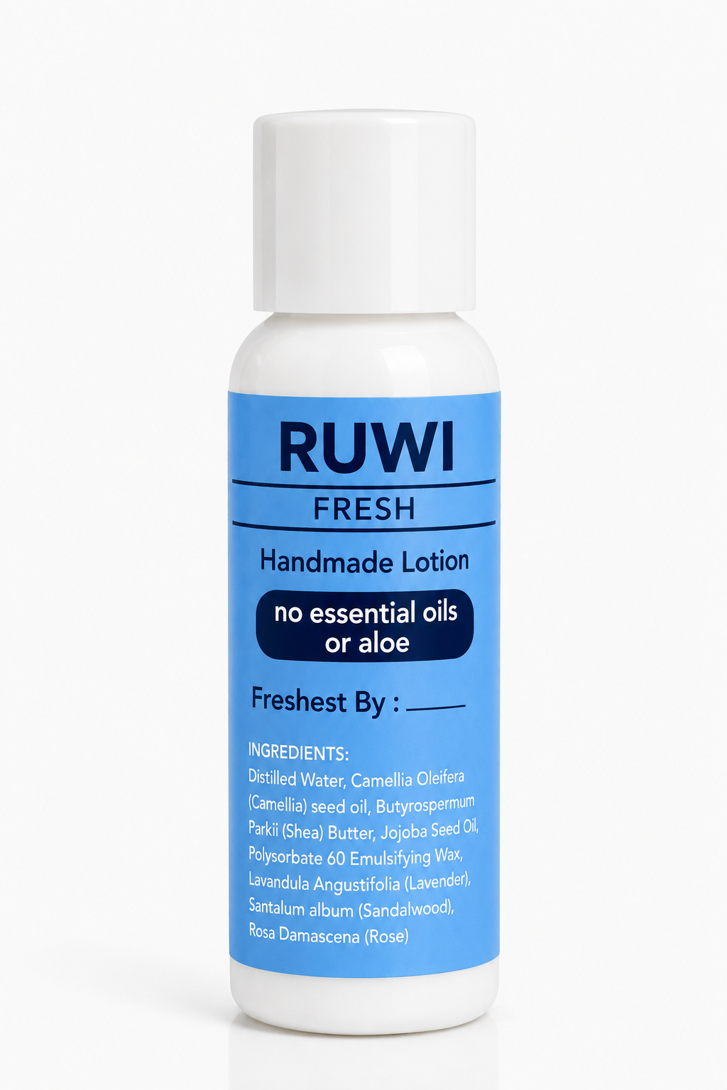 No aloe or essential oils formula bottle